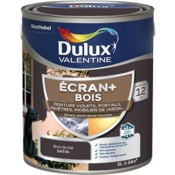 Ecran+ bois - Peinture satinée pour bois extérieur - Volets, portes, fenêtres, portails - Bois