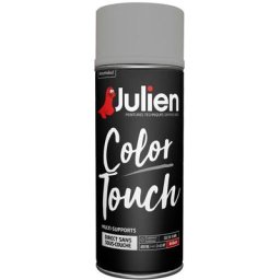 Peinture aérosol Color Touch multi-supports - Brillant Titanium - 400 ml Julien Titanium