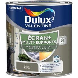 Ecran+ multi-supports exterieure - Peinture en Phase Aqueuse Éxtérieur - Satin Origan 0,5 l Dulux