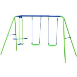 Outdoor Toys - Balançoire d'Extérieur Jardin pour Enfant de Plus de 3 Ans 280x140x180 cm Cadre en
