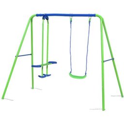 Balançoire d'Extérieur Jardin Portique pour Enfant de Plus de 3 Ans Outdoor Toys 220x140x182 cm