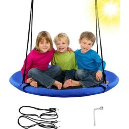 Balançoire Nid d'Oiseau pour Enfants Extérieure, Siège Suspendu Rond avec Diamète de 100cm,