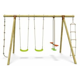 Trigano - Portique bois 2,30 m Topwood nani - 6 enfants - Bois