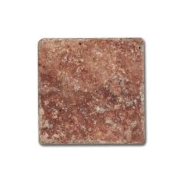 SF - Carrelage pierre Travertin vieilli rouge 10x10 cm - 0.5m²