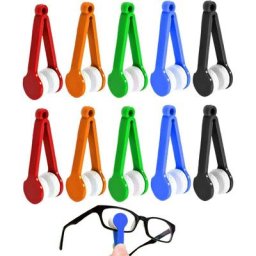 10 pièces nettoyant pour lunettes brosse lunettes accessoires de nettoyage Portable Mini pince de