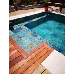 Carrelage piscine effet pierre naturelle anti derapant - R11- oxford bali vert 30x60 cm - 1.26 m²