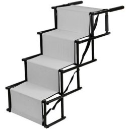 Escalier pour Chien - Escalier à 4 Marches pour Animaux de Compagnie - Rampe d'Accès Amovible et