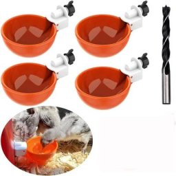 4 pcs, Abreuvoir Poules, Abreuvoir Automatique Poule Kit, Abreuvoirs Automatiques De Poulet,