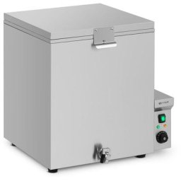 Chaudoir Cuve De Trempage Bac à Échauder La Volaille Wiesenfield 3000 w 120L - Noir, Argent