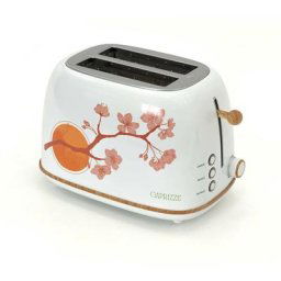 Caprizze - Grille Pain Kaito avec Double Fente Extra Large 6 Niveaux de Grill Décoration Florale et