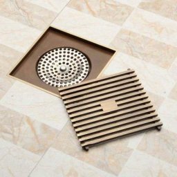 10 x 10Cm Carré Salle De Bains Douche Drain Siphon De Sol Piège Grille Déchets Passoire Fil Drains