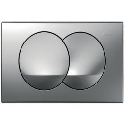 Geberit - Plaque de déclenchement delta dual double touche mat chromé
