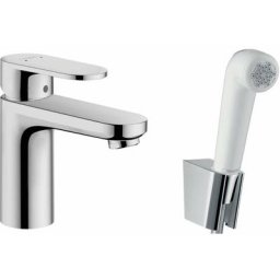 Hansgrohe - Vernis Blend - Mitigeur de lavabo avec douchette à main Bidette, chrome 71215000