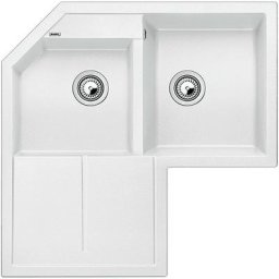 Evier Blanco Metra 9E Silgranit - Blanc - Vidage : Manuel