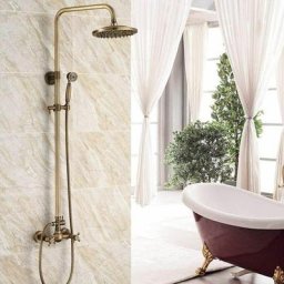 Ouyifan - 8'' Colonne Douche Retro Ensemble De Douche avec Douchette Système De Douche,A01