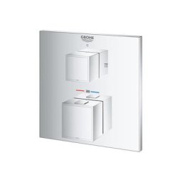 Grohe - Grohtherm cube Kit d'habillage pour mitigeur thermostatique encastré avec inverseur pour