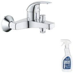 Grohe - Mitigeur bain douche mural Start Curve Quickfix + nettoyant Grohclean