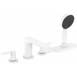 Hansgrohe - Robinet mélangeur bain douche 4 trous Vivenis sBox blanc mat