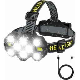 Lampe Frontale Rechargeable - 2022 Améliorée 22000 Lumens 10 led 10 Modes Super Lumineux Lampe