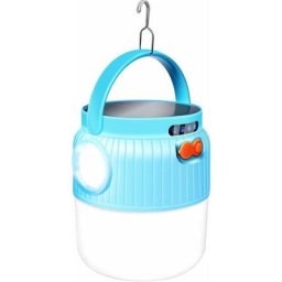 Lampe de camping portable rechargeable solaire et usb, lampe de tente multifonctionnelle 4 modes