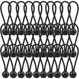 30 Pièces Tendeur Élastique, Tendeur Bache 140mm, Corde Elastique pour Bache pour Pavillon, Bâche,