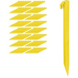 Piquet de fixation, lot de 128 sardines de tente, piquets d'ancrage, pour sol et jardin, 31 cm de