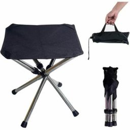 Alwaysh - Tabouret Pliant Camping, Chaise Camping Portable avec Sac de Transport, Mobilier de