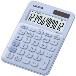 MS-20UC-LB Calculatrice de bureau bleu clair Ecran: 12 solaire, à pile(s) (l x h x p) 105 x 23 x
