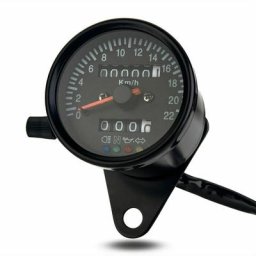 Tumalagia - Compteur de vitesse mécanique pour moto Cafe Racer rétro personnalisé avec compteur