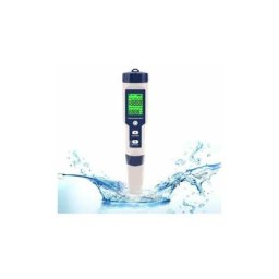 Testeur électronique de PH-mètre, 5 en 1 Testeur de ph Thermomètre de poche Qualité de l'eau ph ec
