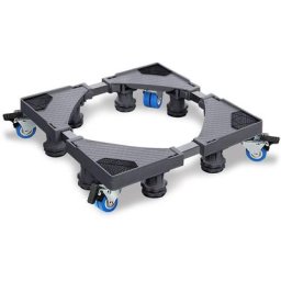 Pièces détachées pour lave-linge Support de machine à laver réglable 8 pieds avec chariot à