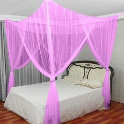 SVKBJROY Quatre Coin Couvercle en Moustiquaire, Moustiquaire Filet Moustiquaire Princesse Au Lit