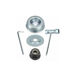 Tête de débroussailleuse 5pcs kit ecrou Tete debroussailleuse Pour stihl Tondeuse à Gazon, Plaque