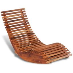 Chaise longue | Bain de soleil Transat basculante Bois d'acacia