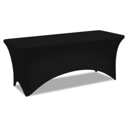 Housse noire pour table pliante 180 cm - Noir