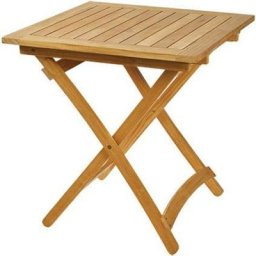 Table pliante Central Park Belem en teck - 70x70cm - Teck