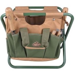 UNIQUEEsschert Design Sac à outils et tabouret de jardinage GT011,45 Kg,Magnifique & Montage