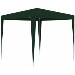 Tente de réception Tonnelle de Jardin - Rapide à Installer professionnelle 2,5x2,5 m Vert 90 g/m²