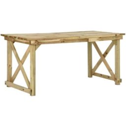 Table de jardin 160x79x75 cm Bois Vidaxl n/a