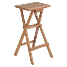 Tabourets de bar pliables 4 pcs Bois de teck massif Vidaxl n/a