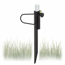 Pied de parasol, support pour épaisseur de tube jusqu'à 32 mm, jardin, camping, plage, en acier,