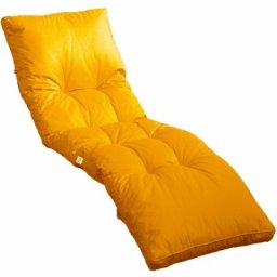 Coussin bain de soleil 185 x55cm Jaune miel