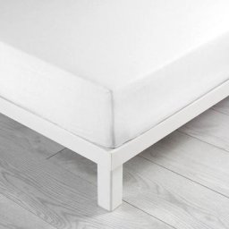 Douceur D'intérieur - Drap housse 2 personnes 140 x 190 x 30 cm coton bio Biolina Blanc