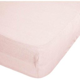 Atmosphera - Drap housse 100 % lin B30 rose140x190 créateur d'intérieur - Rose