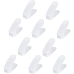 Empileur de Chaussures 30 Pièce Réglable en Hauteur sur 3 Niveaux, Ensemble de Supports