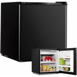Costway - Mini Réfrigérateur Silencieux 46L Table Top Intégrable Noir 47 x 45 x 50 cm (l x l x h)