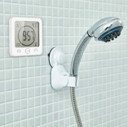 Horloge de Douche étanche, Horloge Tactile minuterie de Douche (Blanc)