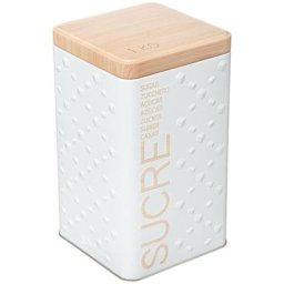 Boîte à sucre poudre métal Scandinave Nature blanc - 5 five simply smart - Blanc