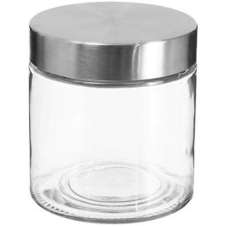 5five - Bocal verre couvercle inox Nixo 0 -75L - 5 five simply smart - Transparent et argent