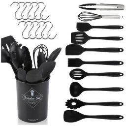 Vingo - Ustensile de Cuisine en Silicone avec Support, Outils de Gadget Résistant à la Chaleur